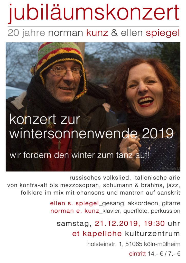 Plakat der Veranstaltung "Konzert zur Wintersonnenwende 2019"