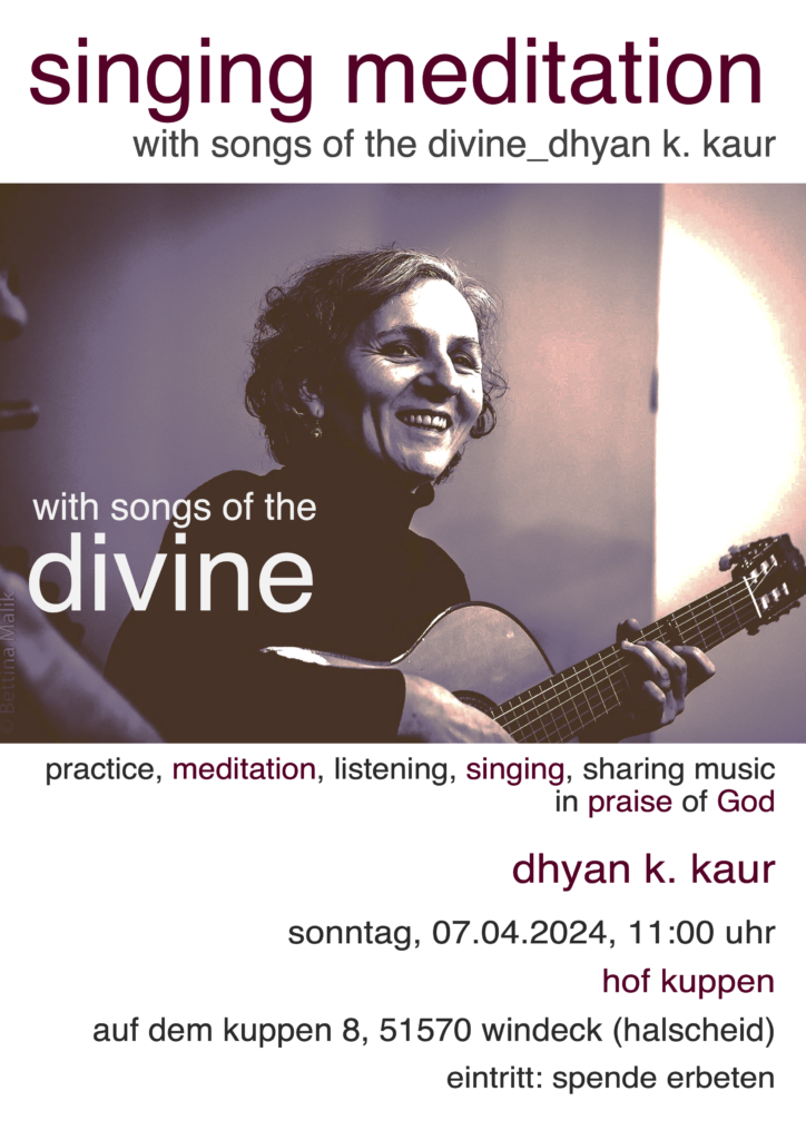 Singing Meditation mit Dhyan K. Kaur - 07.04.2024